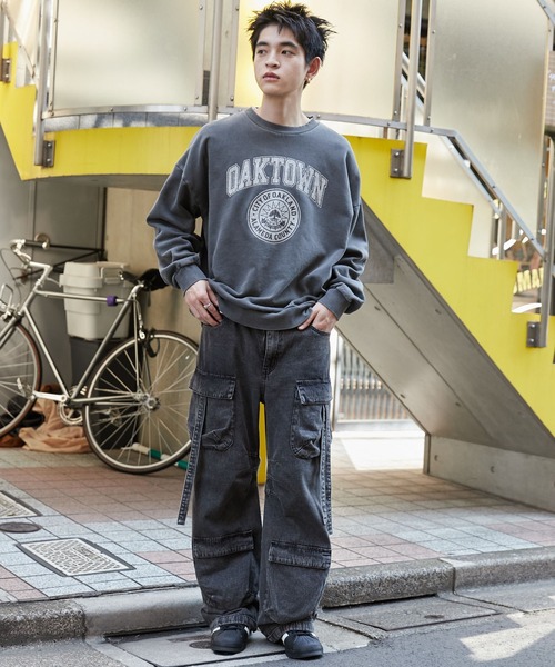 「WEGO」 スウェットカットソー LARGE グレー メンズ_画像7