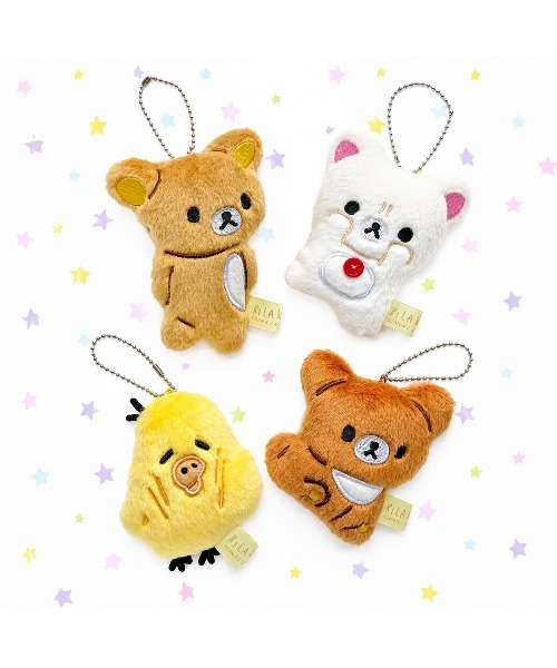 リラックマ ぬいぐるみキーホルダーまとめ売り nini toys キーホルダー 「nini toys」「リラックマ」ぶらさげ