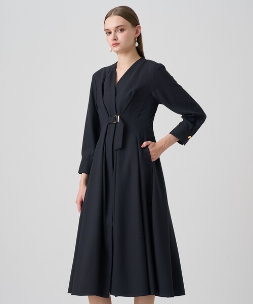 ANAYI（アナイ） 長袖ワンピース 36 レッド レディース : ZOZOTOWN