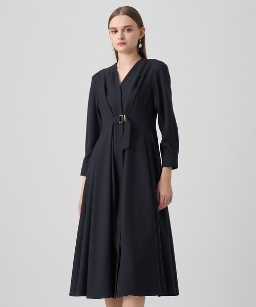ANAYI（アナイ） 長袖ワンピース 36 レッド レディース : ZOZOTOWN