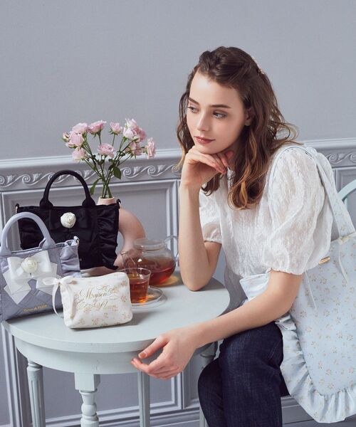 「Maison de FLEUR」 トートバッグ FREE サックスブルー レディース_画像3