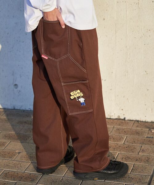 「BEN DAVIS」 ペインターパンツ LARGE ブラック メンズ_画像2