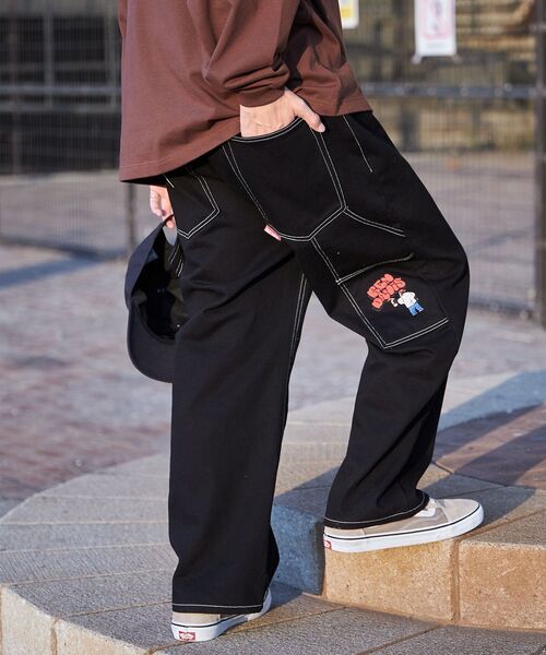 「BEN DAVIS」 ペインターパンツ LARGE ブラック メンズ_画像5