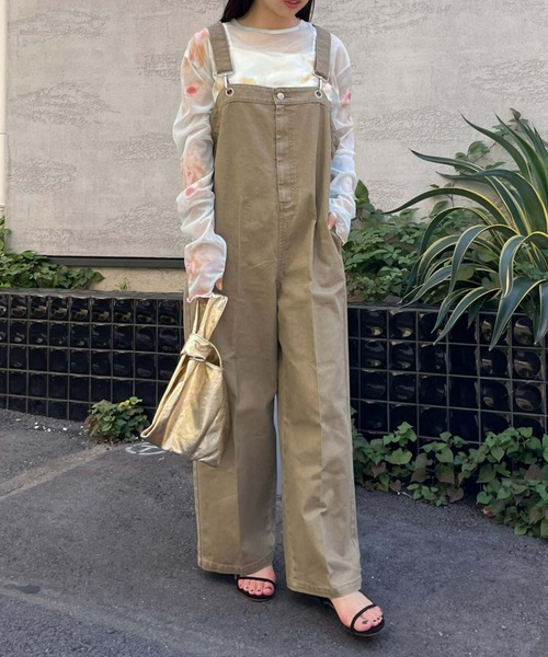 「WILLOW」 オーバーオール ONE SIZE ブラウン レディース