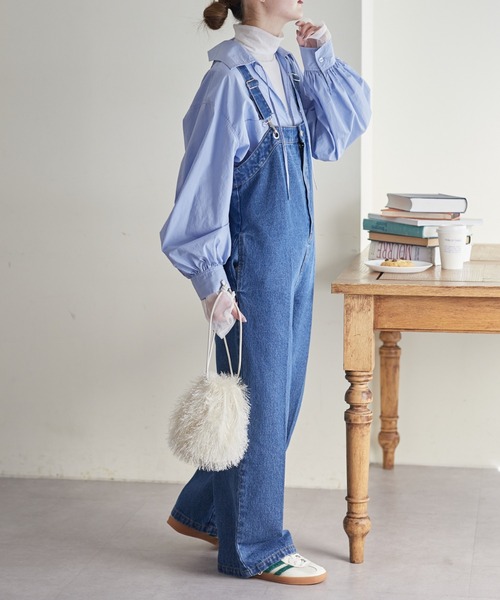 「WILLOW」 オーバーオール ONE SIZE ブラウン レディースの画像