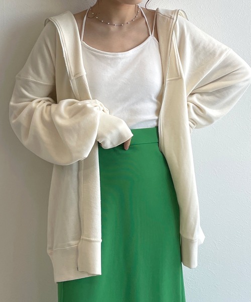 「w closet」 カーディガン FREE オフホワイト レディース_画像2