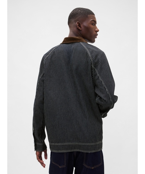 「GAP」 デニムジャケット X-LARGE ネイビー メンズ_画像3
