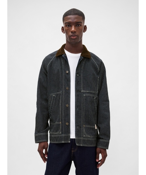 「GAP」 デニムジャケット X-LARGE ネイビー メンズ_画像8