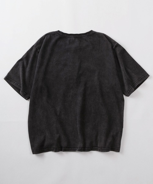 ヘンリーネック tシャツ 「88」無地 短丈 Tシャツ/ケミカル加工/ユニ