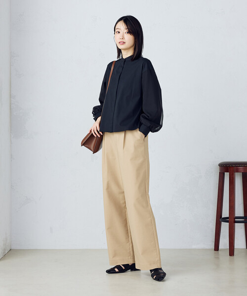 「COMME CA MODELS」 チノパンツ SMALL ブラック レディース_画像5