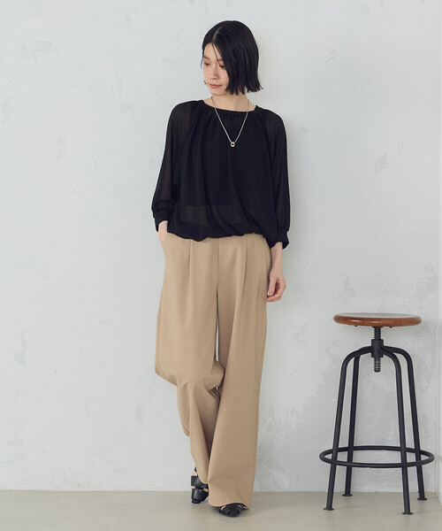 「COMME CA MODELS」 チノパンツ SMALL ブラック レディース_画像7
