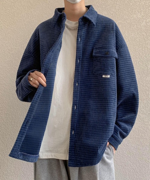 「aimoha」 長袖シャツ X-LARGE ライトベージュ メンズ_画像7