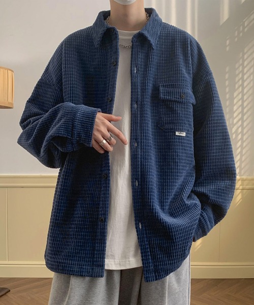 「aimoha」 長袖シャツ X-LARGE ライトベージュ メンズ_画像9