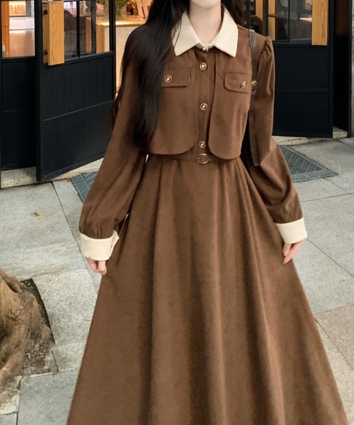 「FAVORITO」 シャツワンピース M ブラック レディース_画像2