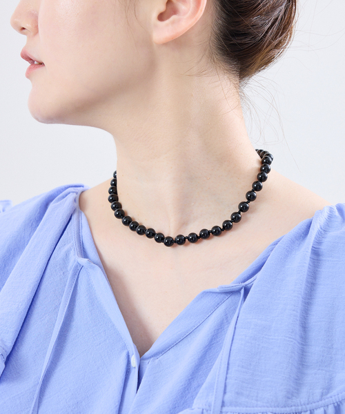 IENA（イエナ） ネックレス 「追加」EO/イオ ROUND STONE NECKLACE 