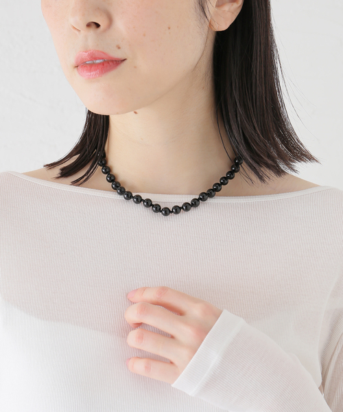 IENA（イエナ） ネックレス 「追加」EO/イオ ROUND STONE NECKLACE 
