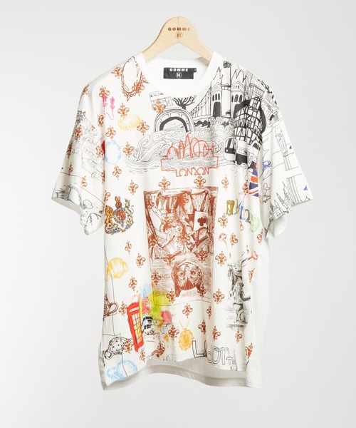 GOMME HOMME（ゴムオム） tシャツ ロンドンプリントT メンズ 