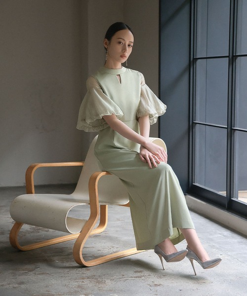 「GIRL」 半袖ワンピース L ピンク レディース_画像7
