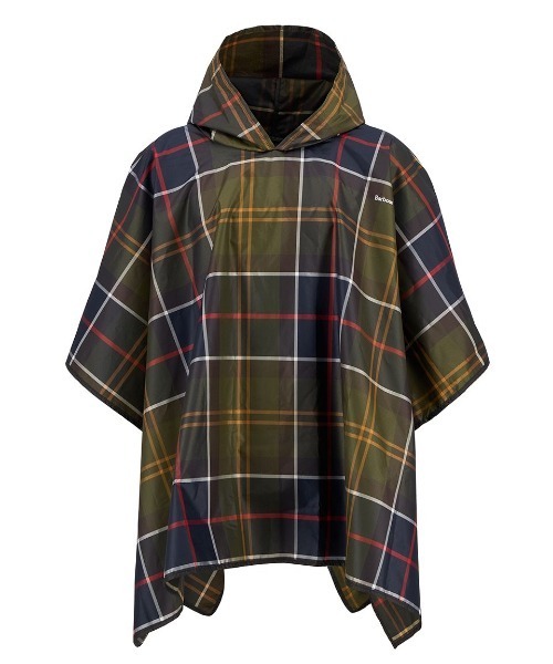 Barbour ウール&カシミア　ポンチョ Barbour ウール&カシミア ポンチョ ワンポイント ロゴ レイン ポンチョ