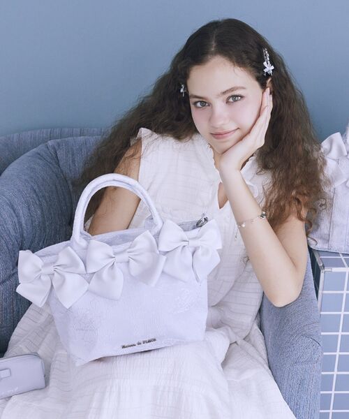 Maison de FLEUR（メゾンドフルール） トートバッグ ブルーマニア