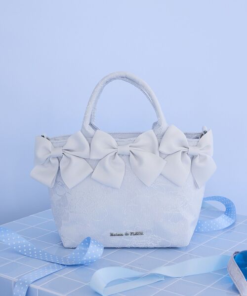 Maison de FLEUR（メゾンドフルール） トートバッグ ブルーマニア