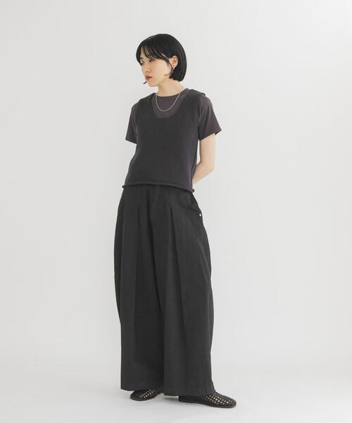 KBF（ケービーエフ） ベスト ジレ コットンミニマルニットベスト