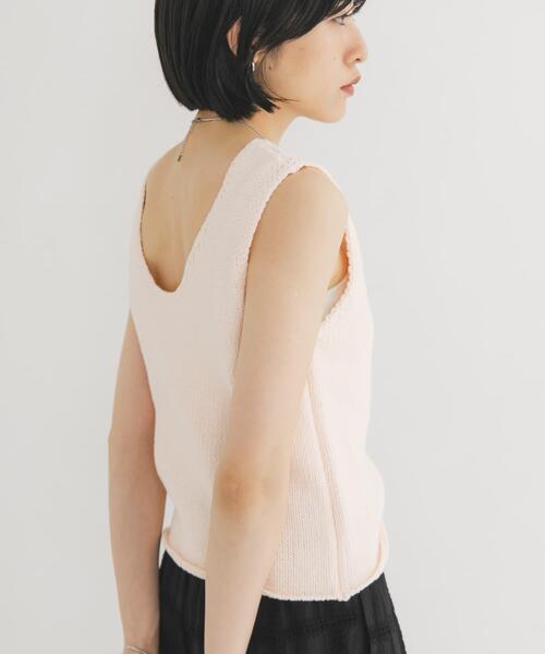 KBF（ケービーエフ） ベスト ジレ コットンミニマルニットベスト