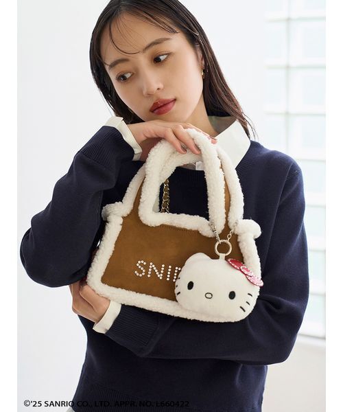 SNIDEL（スナイデル） 2WAYバッグ「HELLO KITTYコラボ」 F ブラウン 