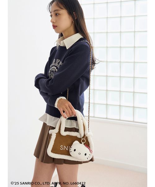 SNIDEL（スナイデル） 2WAYバッグ「HELLO KITTYコラボ」 F ブラウン 