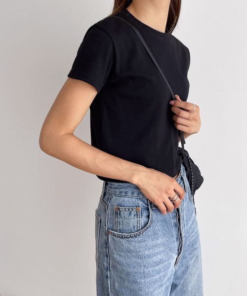 「CANAL JEAN」 「El mar」半袖Tシャツ ONE SIZE ヘザーグレー レディース_画像2