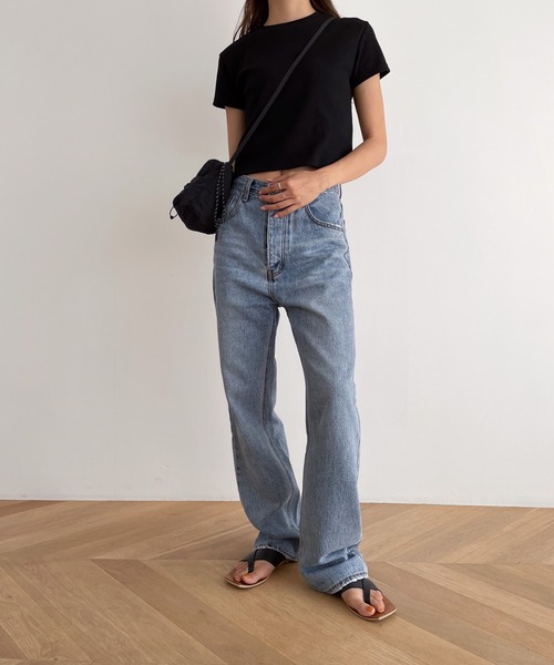 「CANAL JEAN」 「El mar」半袖Tシャツ ONE SIZE ヘザーグレー レディース_画像4