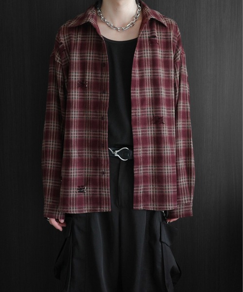 「KUUUPY」 長袖シャツ LARGE ネイビー メンズ_画像2