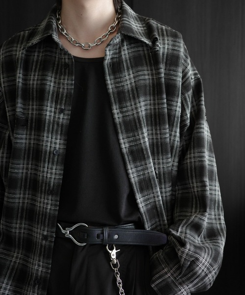 「KUUUPY」 長袖シャツ LARGE ネイビー メンズ_画像9
