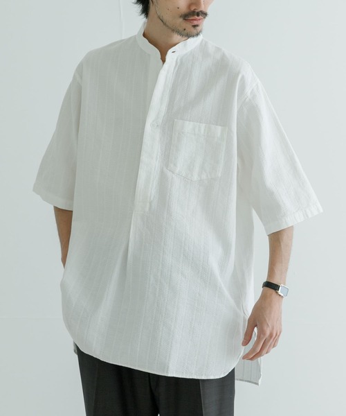 「MASTER&Co」 半袖シャツ 1 ホワイト メンズ_画像2
