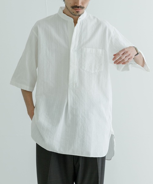 「MASTER&Co」 半袖シャツ 1 ホワイト メンズ_画像3