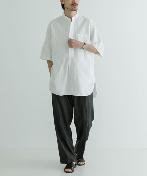 「MASTER&Co」 半袖シャツ 1 ホワイト メンズ_画像4