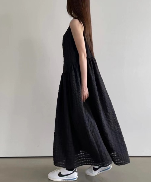「FREE STYLISTS」 ノースリーブワンピース FREE ベビーピンク レディース_画像2