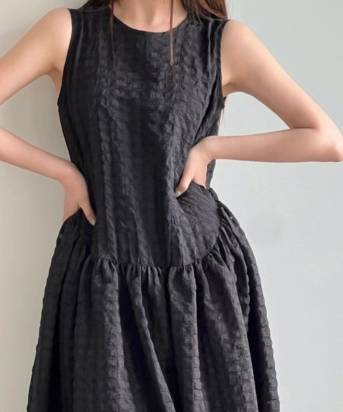 「FREE STYLISTS」 ノースリーブワンピース FREE ベビーピンク レディース_画像4