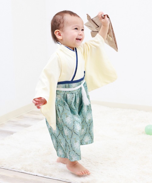 【スウィートマミー】120cm 新品購入し1回着用　男の子　七五三　袴ロンパース SweetMommy(授乳服&マタニティ) ベビー袴 袴ロンパース 赤ちゃん