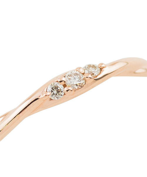 ESTELLE（エステール） 指輪 リング K10 ピンクゴールド ダイヤモンド