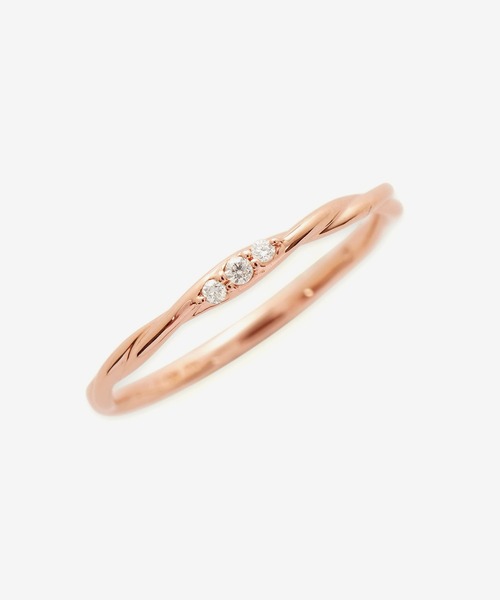 ESTELLE（エステール） 指輪 リング K10 ピンクゴールド ダイヤモンド