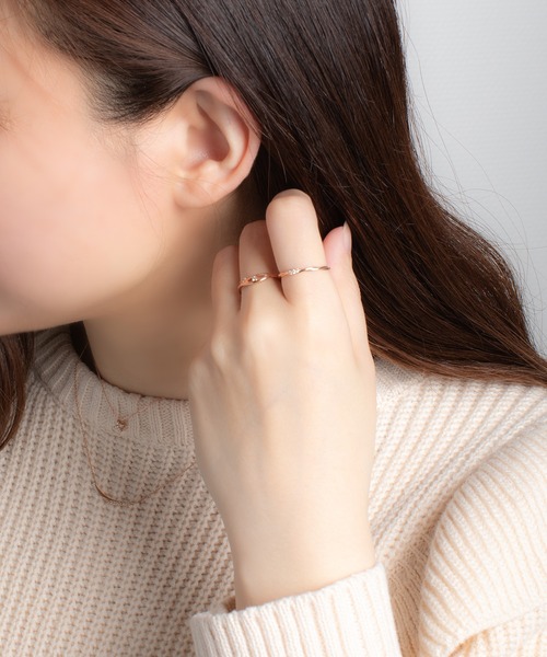 ESTELLE（エステール） 指輪 リング K10 ピンクゴールド ダイヤモンド