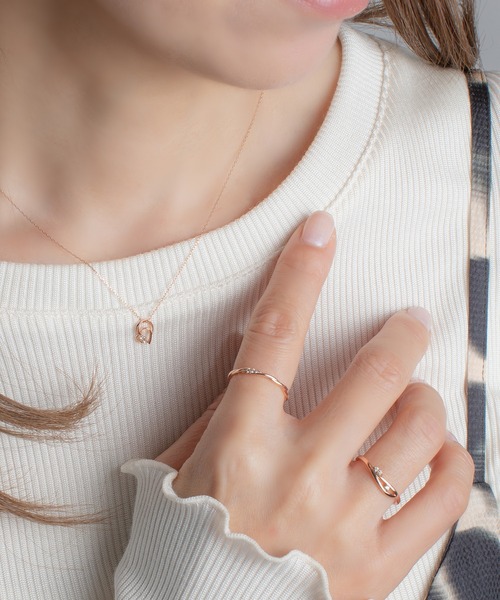 ESTELLE（エステール） 指輪 リング K10 ピンクゴールド ダイヤモンド