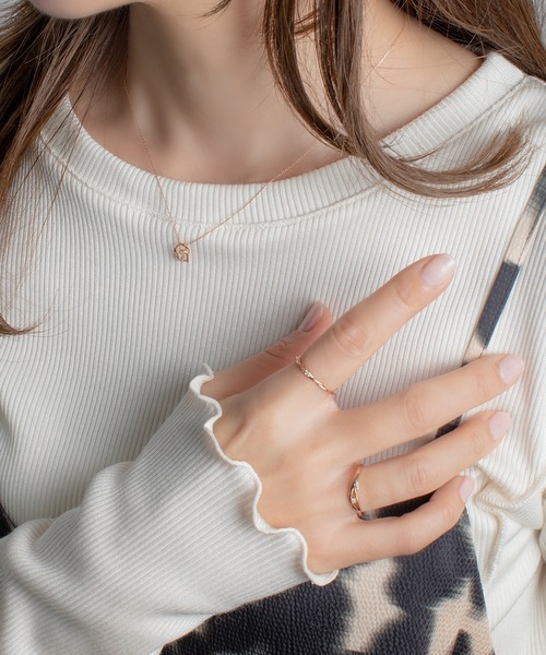 ESTELLE（エステール） 指輪 リング K10 ピンクゴールド ダイヤモンド