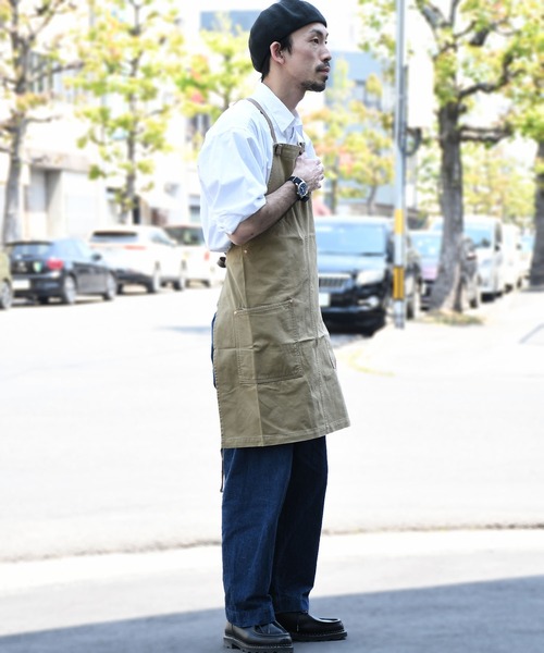 【新品】Johnbull　エプロン風　パンツ　個性的　レディース　S Johnbull ジョンブル レディース エプロンドレス ヒッコリー