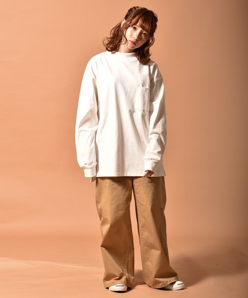 Starting Over tシャツ OE天竺モックネックロングスリーブT