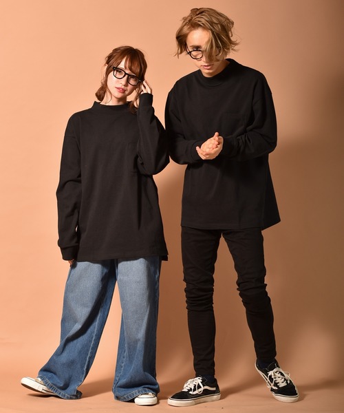 COURREGES クレシュ テクノ モックネック ロンクスリフ Tシャツ Starting Over tシャツ OE天竺モックネックロングスリーブT