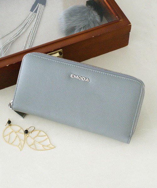 財布 Emoda エモダ シボフェイクレザーラウンドファスナー長財布 スマホ収納付き Zozotown Paypayモール店 通販 Paypayモール