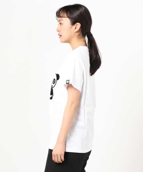 tシャツ HIPANDA ハイパンダ レディース トリオロゴ・プリント ベーシック 半袖Tシャツ レディース HIPANDA tシャツ ハイパンダ レディース トリオロゴ・プリント