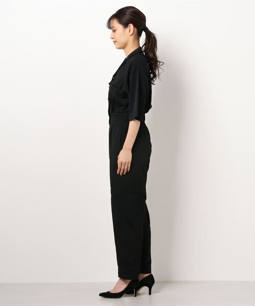 AZUL BY MOUSSY オールインワン OPEN COLLAR JUMP SUIT/オープン